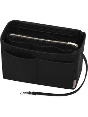 ZTUJO Purse Organizer Insert, Felt Bag Organizer with Metal Zipper 902-3